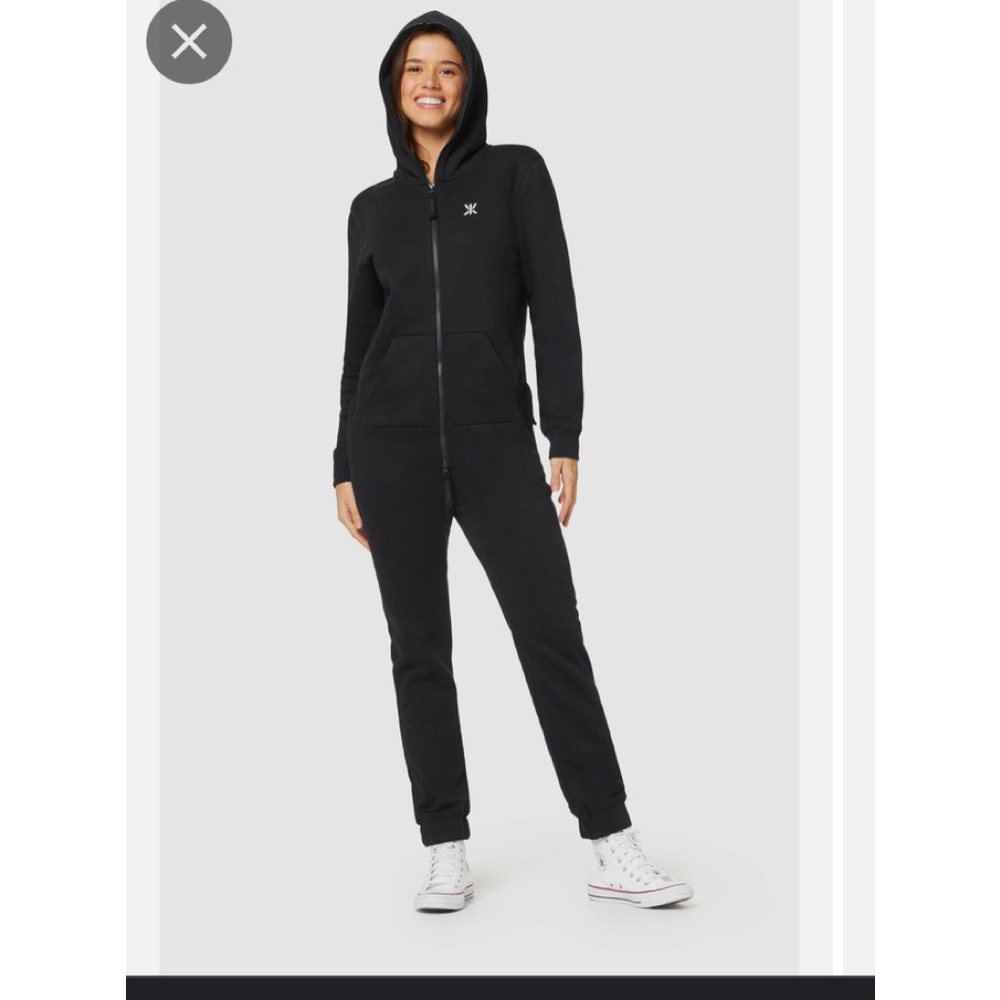 Onepiece onesie black with black zipper